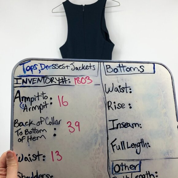 Jonathan Simkhai Navy Blue racerback structured Flared pleated  midi dress - Picture 10 of 14